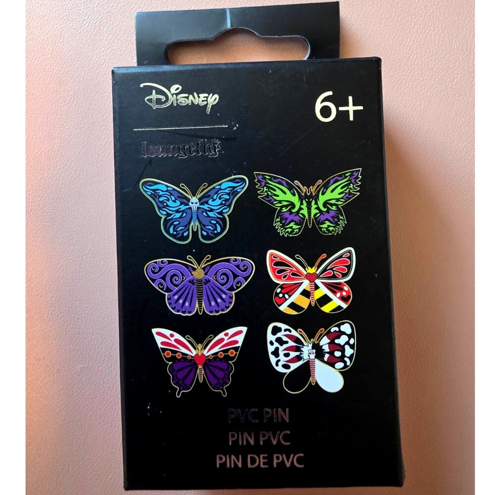 Loungefly Disney Villains Butterfly Blind Box Enamel Pin | NIB